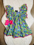 Bowtism Elephant Flutter Dress With Matching Bow - Bowtism